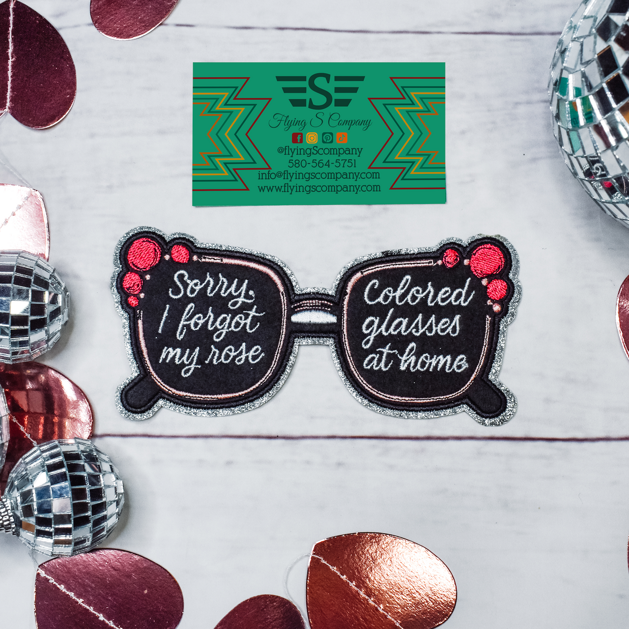 Flying S Company - Wholesale Patch - Rose Colored Glasses (Patch ONLY)3