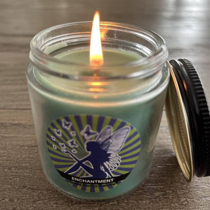 Enchantment - Fairy (Angel Wing Jasmine & Bergamot Woods) for wholesale by Zensual Candles- Good Karma Candles