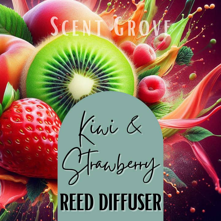 Kiwi & Strawberry Scented Reed Diffuser 200ml for wholesale by Scent Grove