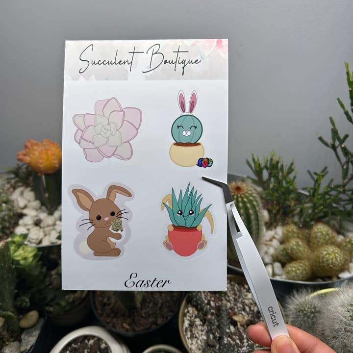 Folha de adesivos de Páscoa por atacado de Succulent Boutique