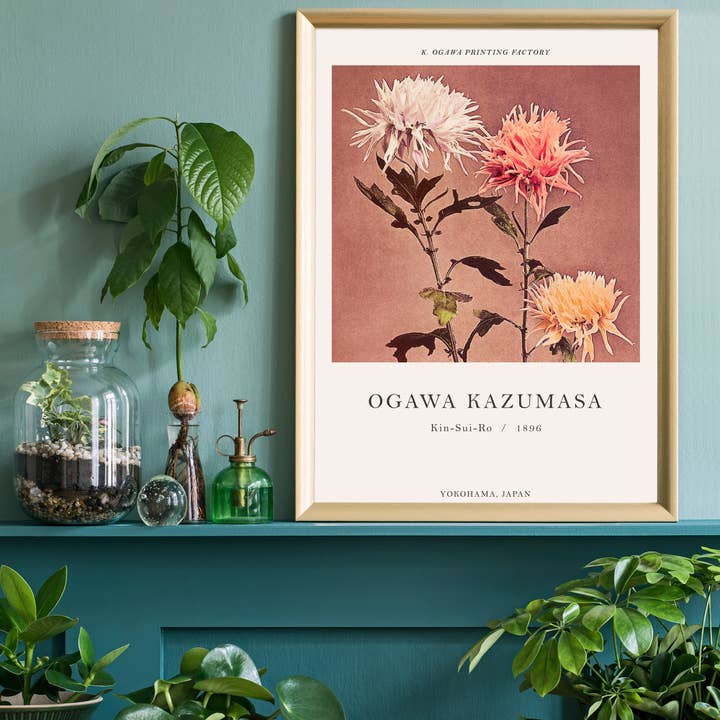 Ink & Drop – wholesale Art print – Kin-sui-ro Ogawa Kazumasa Japanese Flowers Print
