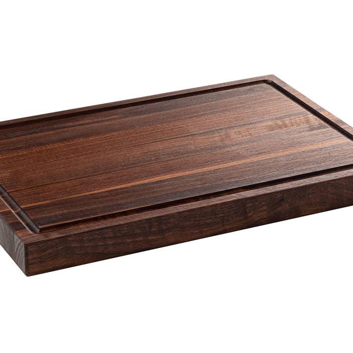Walnut - BBG17 - Butcher Block with Juice Groove - 17''x11-1/2''x1-1/2'' for wholesale by Wood Hill Boards Inc