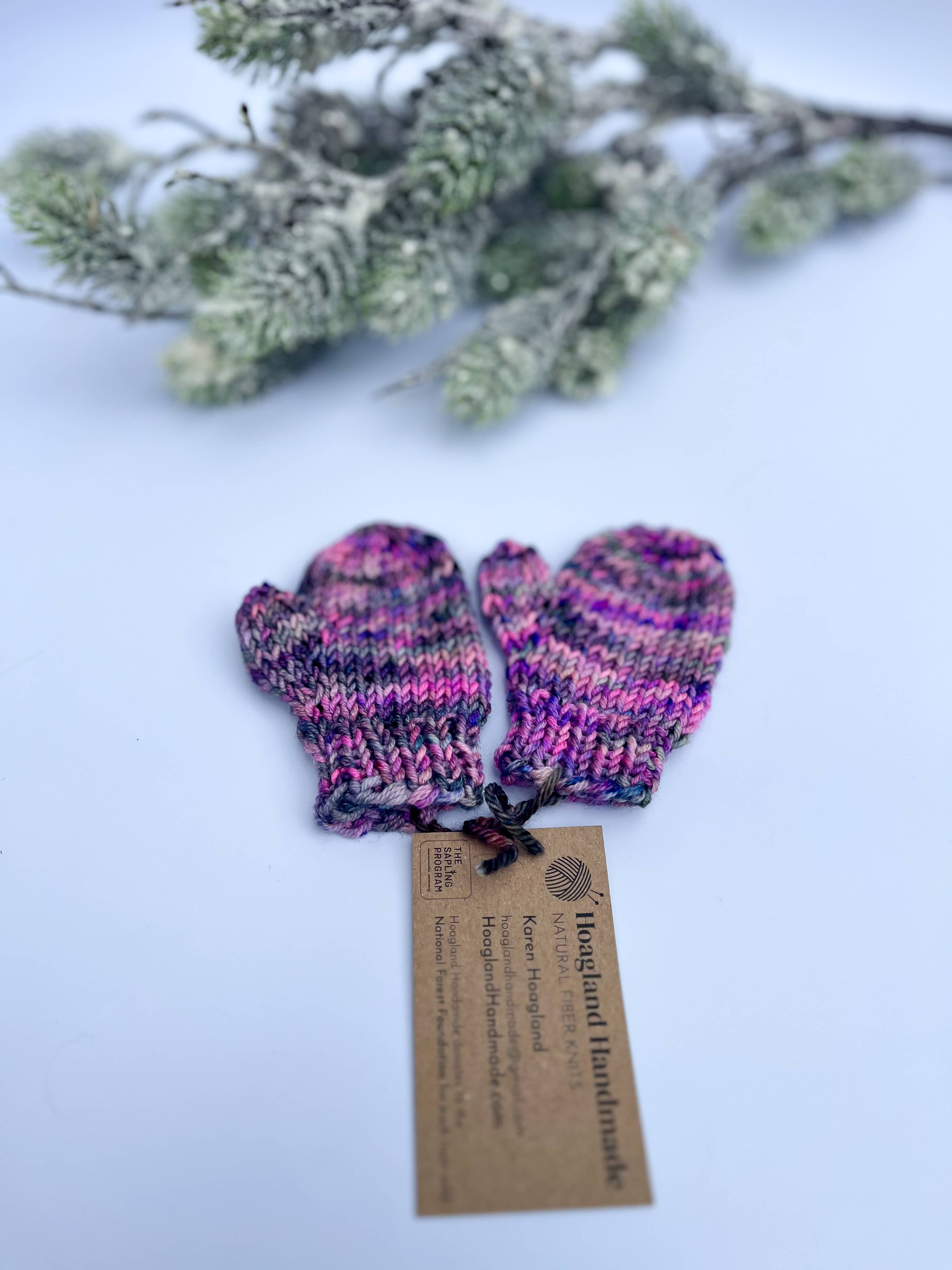 Hoagland Handmade - Wholesale Mittens - Kids - Children's hand-dyed merino mittens - multiple colors avail1