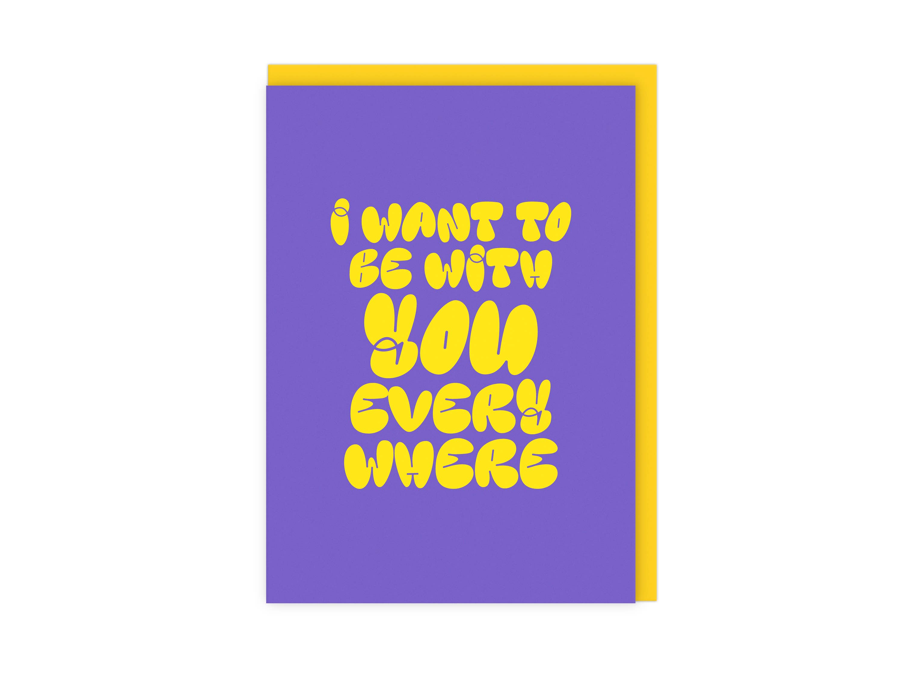 LoveLossDiscoballs - Vente Cartes de déclaration d'amour - Je veux être avec toi partout | Carte de vœux musicale d'amour