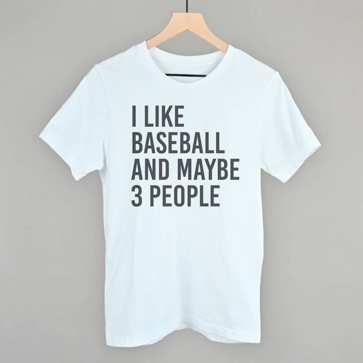 Ivy + Cloth - Wholesale Graphic Sweatshirt - Women's - I Like Baseball and Maybe 3 People