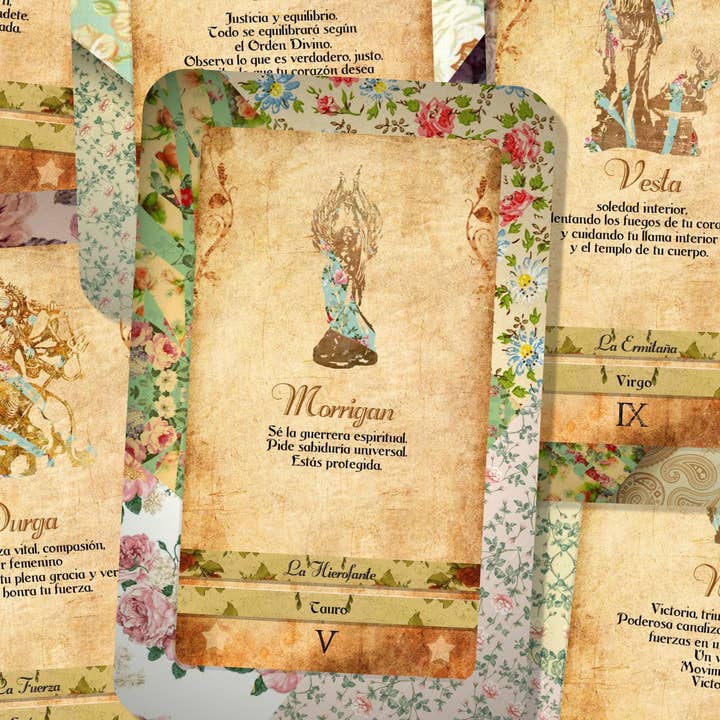Ibiza Tarot USA - Wholesale Tarot Cards - Tarot Deck - Goddess Power Cards - Major Arcana - Sacred Feminine Oracle (Spanish)