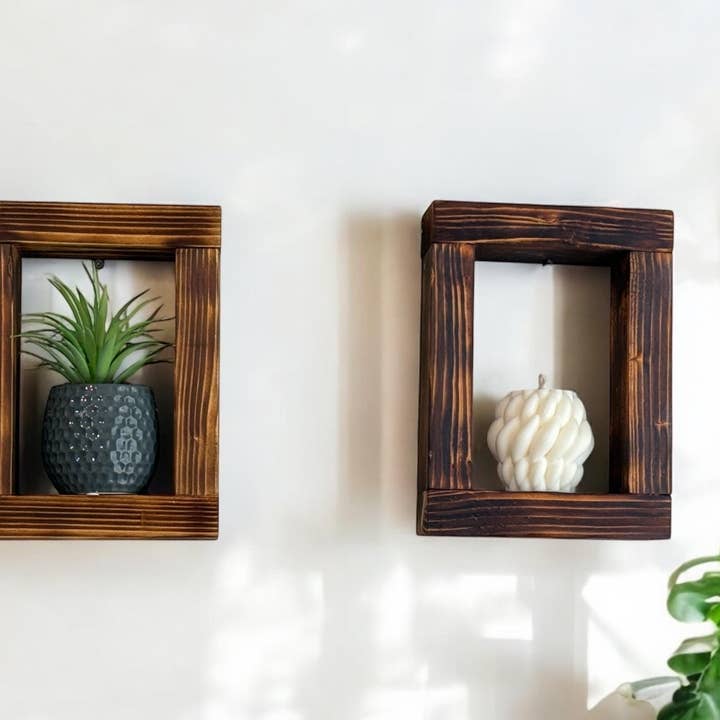 Rustic Floating Shelves Handmade Minimalist Decor for wholesale by HandmadebyAnyA