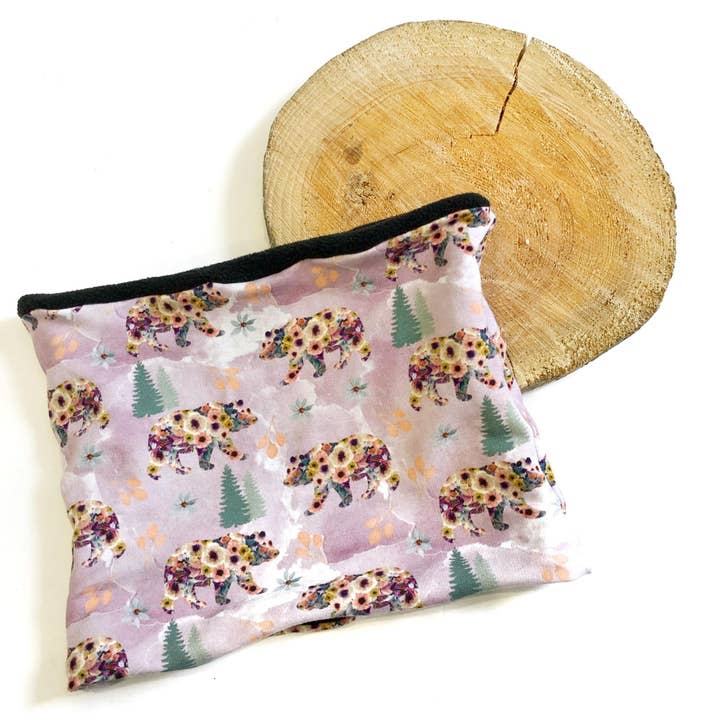 Fleece gevoerde sjaal - bloemenberen voor wholesale door Northern Lullaby