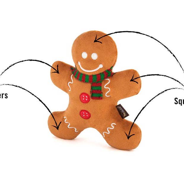 Only An Ocean Europe - Wholesale Pet Plush Toy - Dog - P.L.A.Y Holiday Classic Holly Jolly Gingerbread Man1
