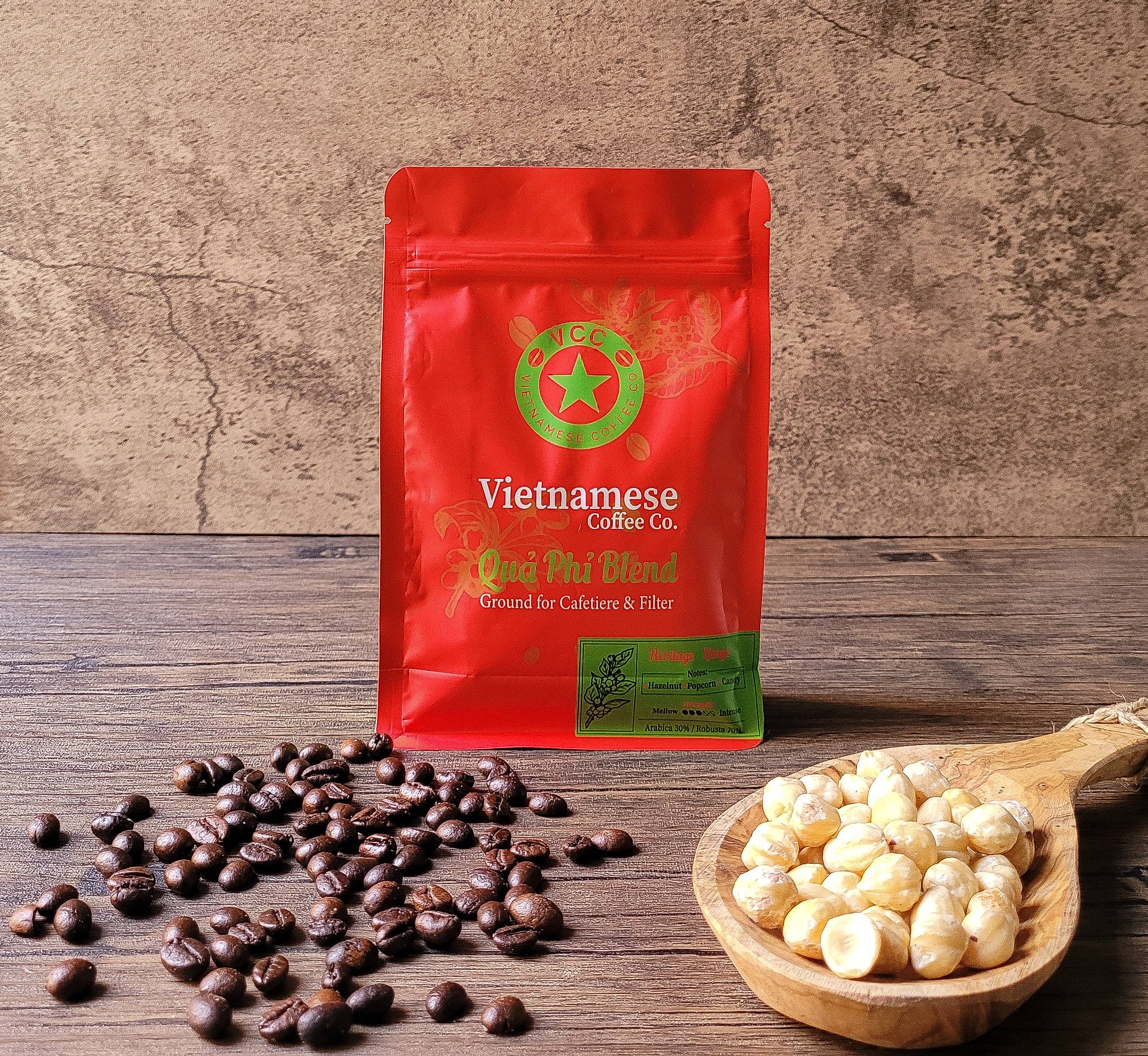 Vietnamese Coffee Co - Wholesale Ground Coffee - Qua Phi Blend - Authentic Vietnamese Coffee Grounds