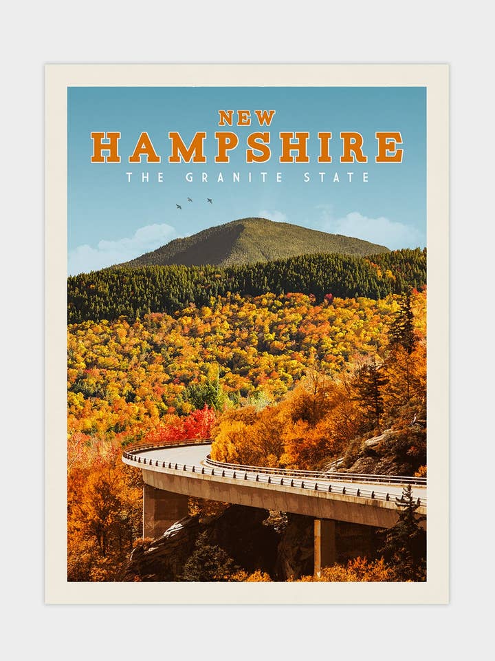New Hampshire - Vintage reisprint voor wholesale door Vintaprints