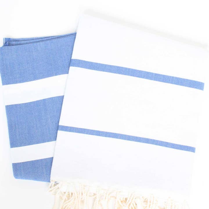 Scents and Feel - Wholesale Beach Towel - Bicolor Canvas Multiband Fouta Towel6