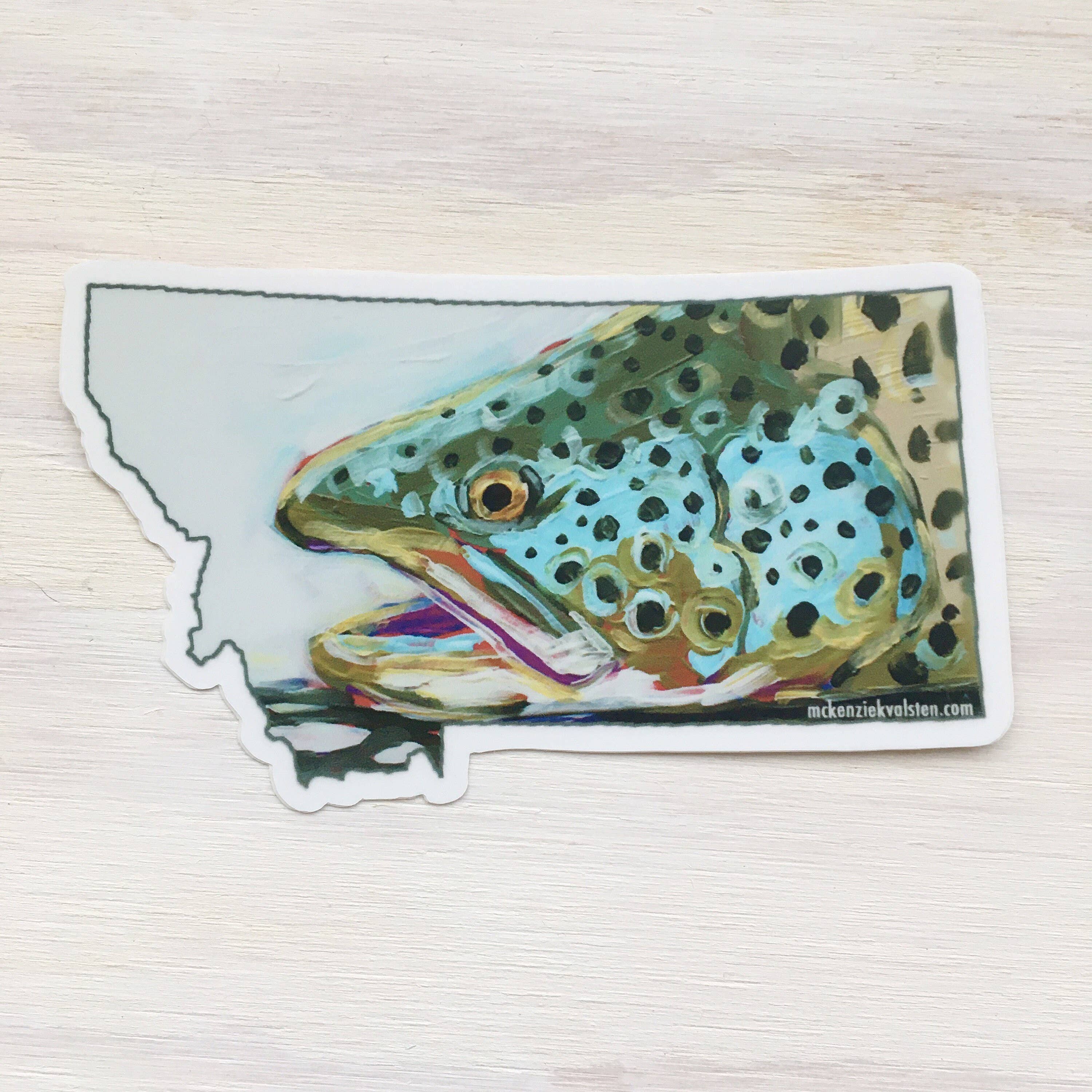 Mckenzie Kvalsten - Wholesale Sticker - Trout Montana Sticker2
