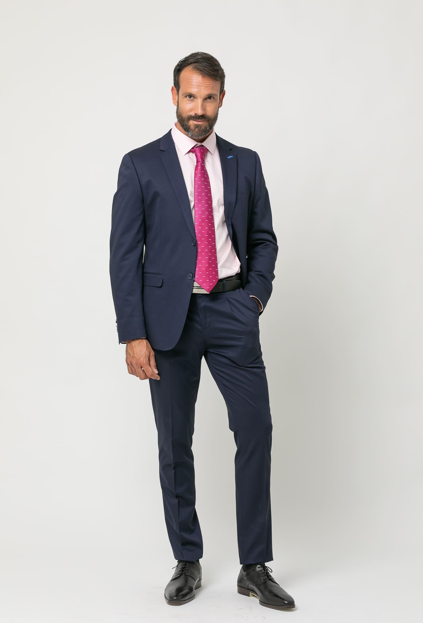 Slim Fit Fantasy Suit with Adjustable Waistband Navy Blue – Ciro Model for wholesale on Faire