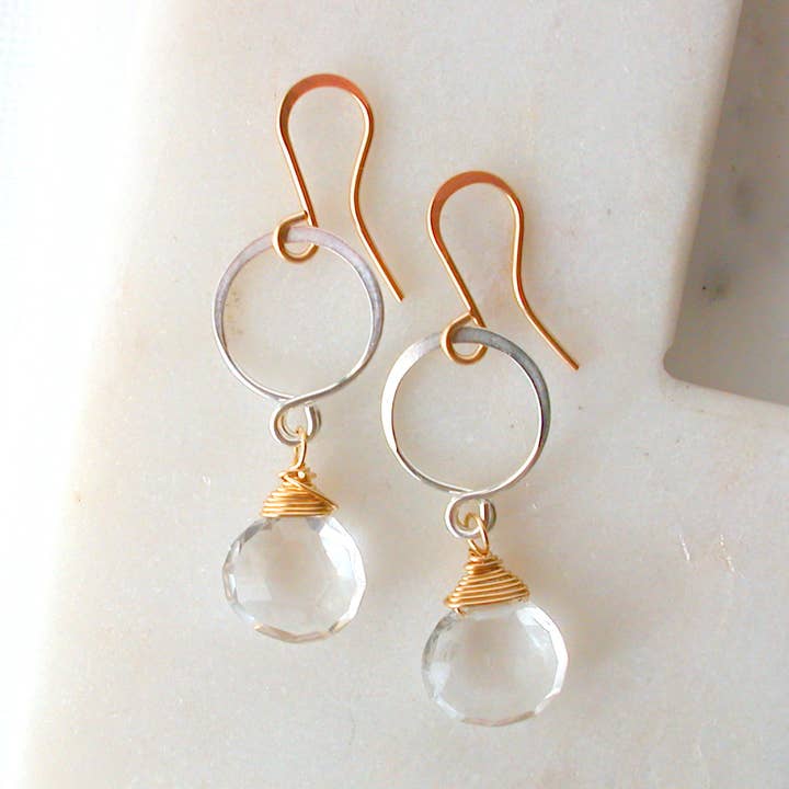 Linda Trent Jewelry - Venta al por mayor Pendientes colgantes - Colgante pequeño de cuarzo