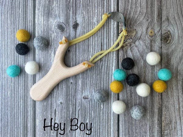 AKUKU - Wholesale Slingshot - Kids - Toy Slingshot with soft Felt balls Ammo1