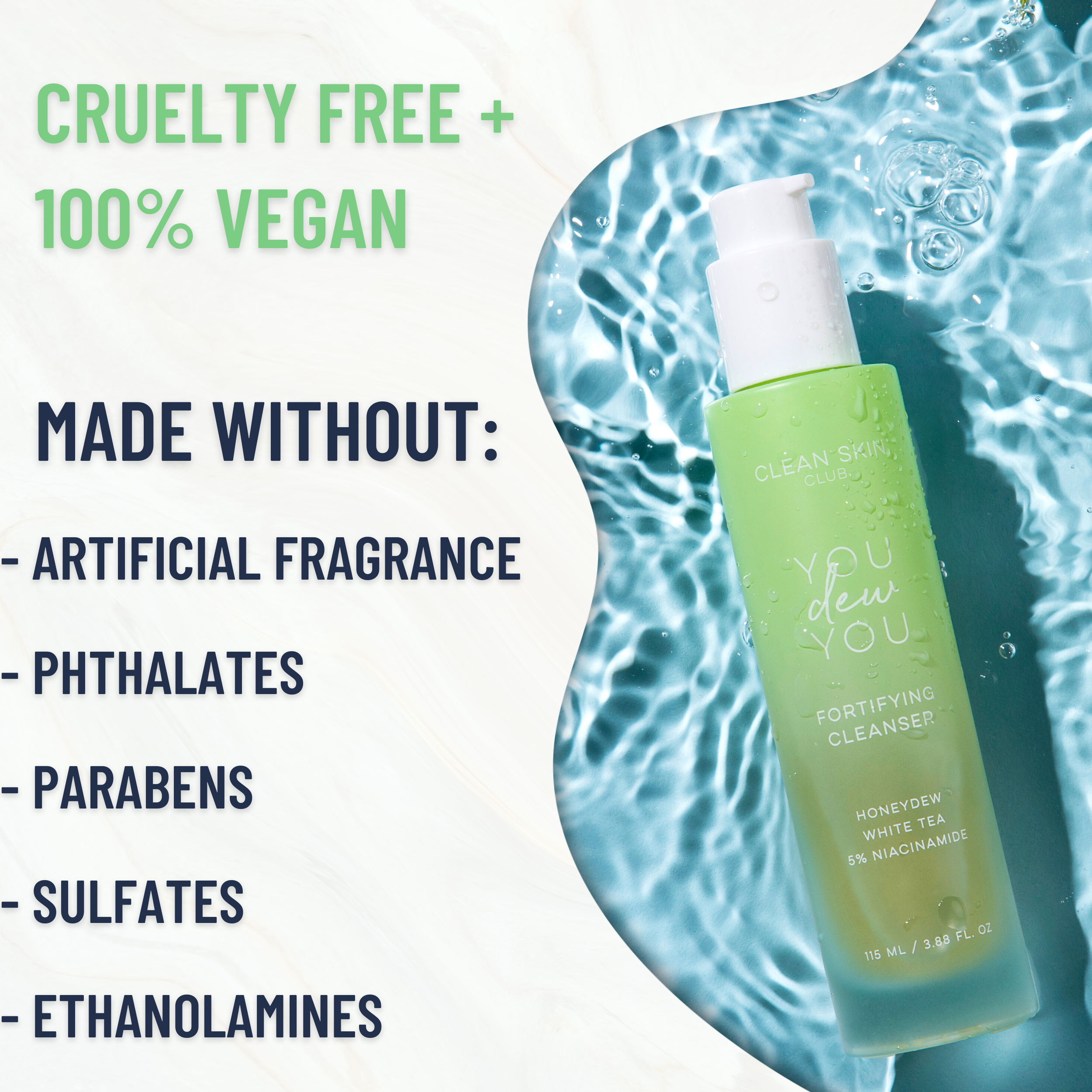 Clean Skin Club - Wholesale Facial Cleanser - You Dew You Fortifying Cleanser4