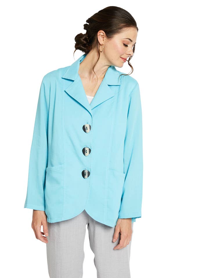 AA282 - Giacca in lino Elena per la vendita all'ingrosso da parte di Fridaze