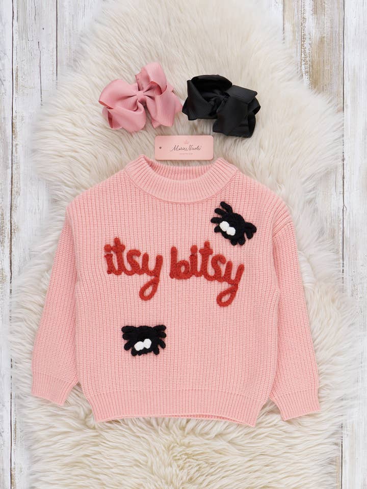 Marie Nicole Clothing - Wholesale Knit Sweater - Kids - Itsy Bitsy Spiders Sweater