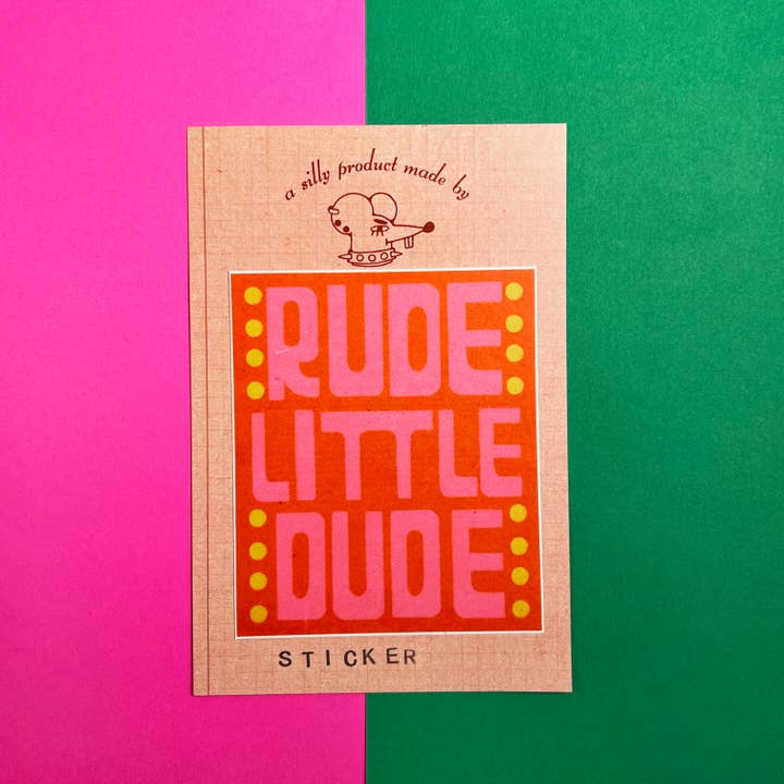 Soft Rat Studio - Wholesale Sticker - Rude Little Dude Sticker