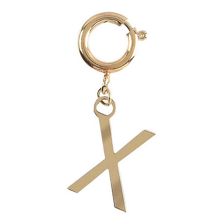 Draeger Paris - Wholesale Individual Charm/Pendant - Initial Charm - X