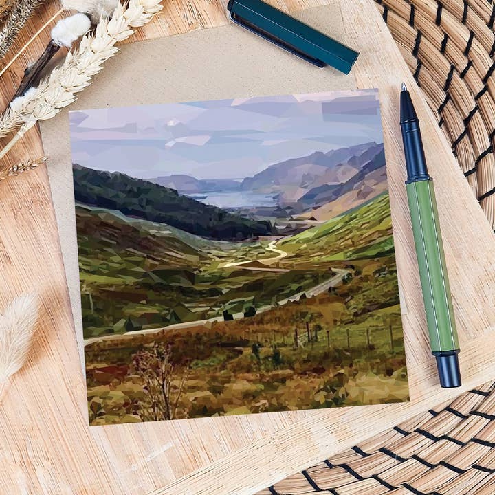 Carte de vœux Glen Docherty | Vierge | Paysage écossais pour la vente par Louise Jennifer Design