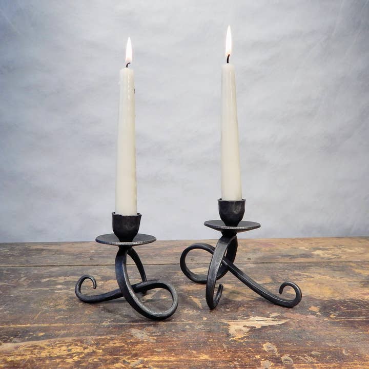 Sculptural Candle Holder for wholesale by Blackthorne Forge