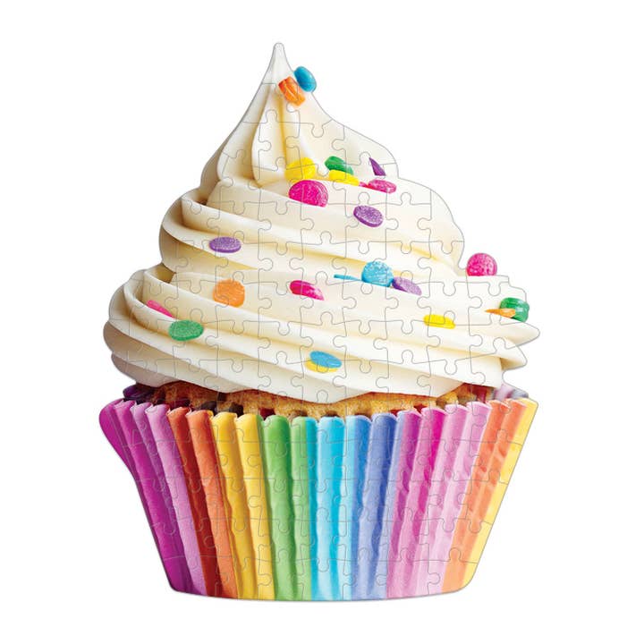 Chronicle Books - Wholesale Puzzle - Adult - You're Sweet Cupcake 100 Piece Mini Shaped Puzzle1