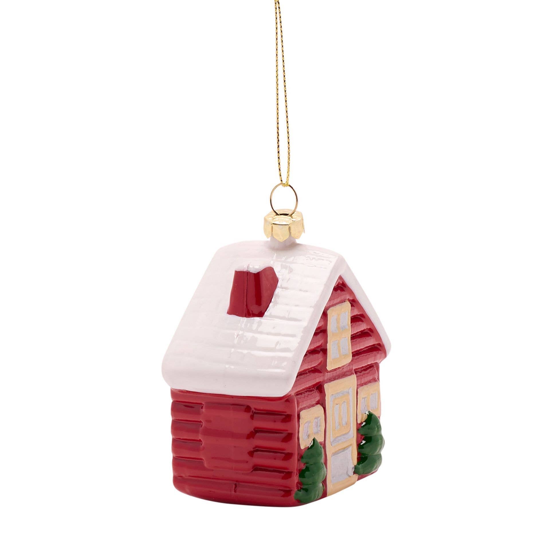 WIDDOP and Co. - Venta al por mayor Decoración navideña - Decoración colgante de árbol - Casa 3D1