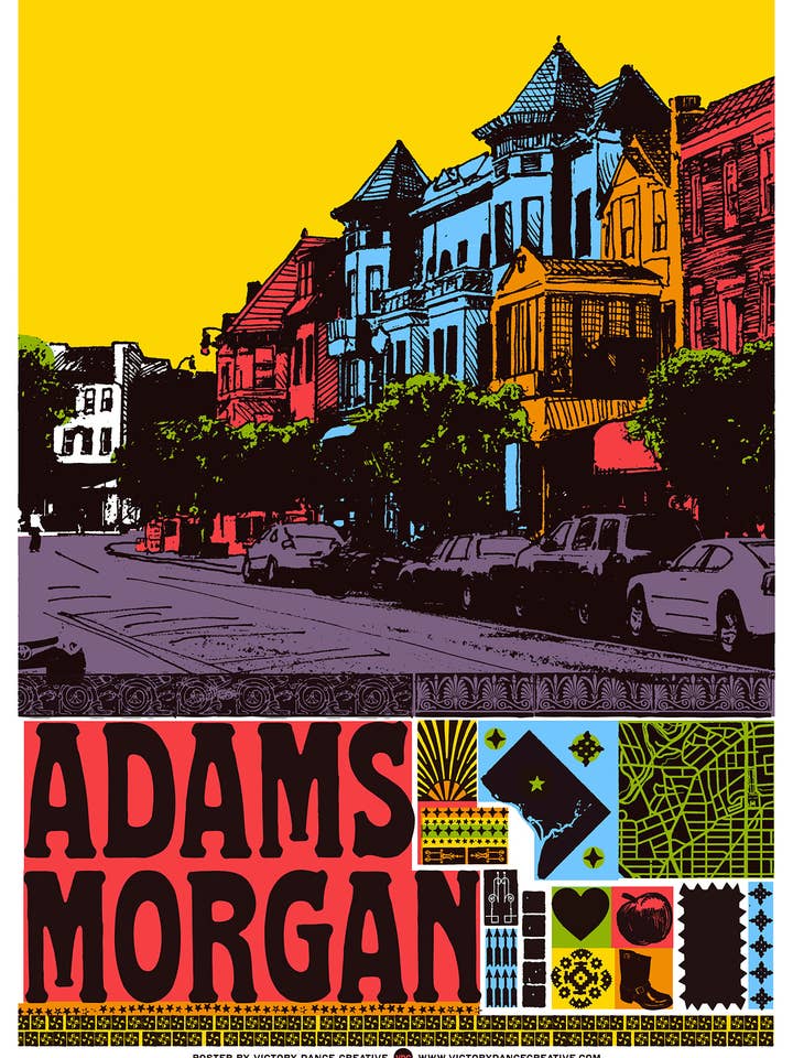 Serigrafía Adams Morgan DC para venta al por mayor de Victory Dance Creative