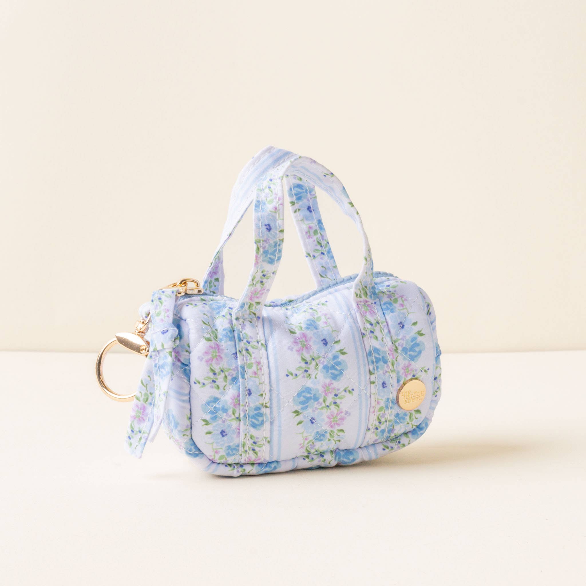 The Darling Effect - Wholesale Keychain - Women's - Itty Bitty Duffle Bag Charm-Petal Parade Blue0