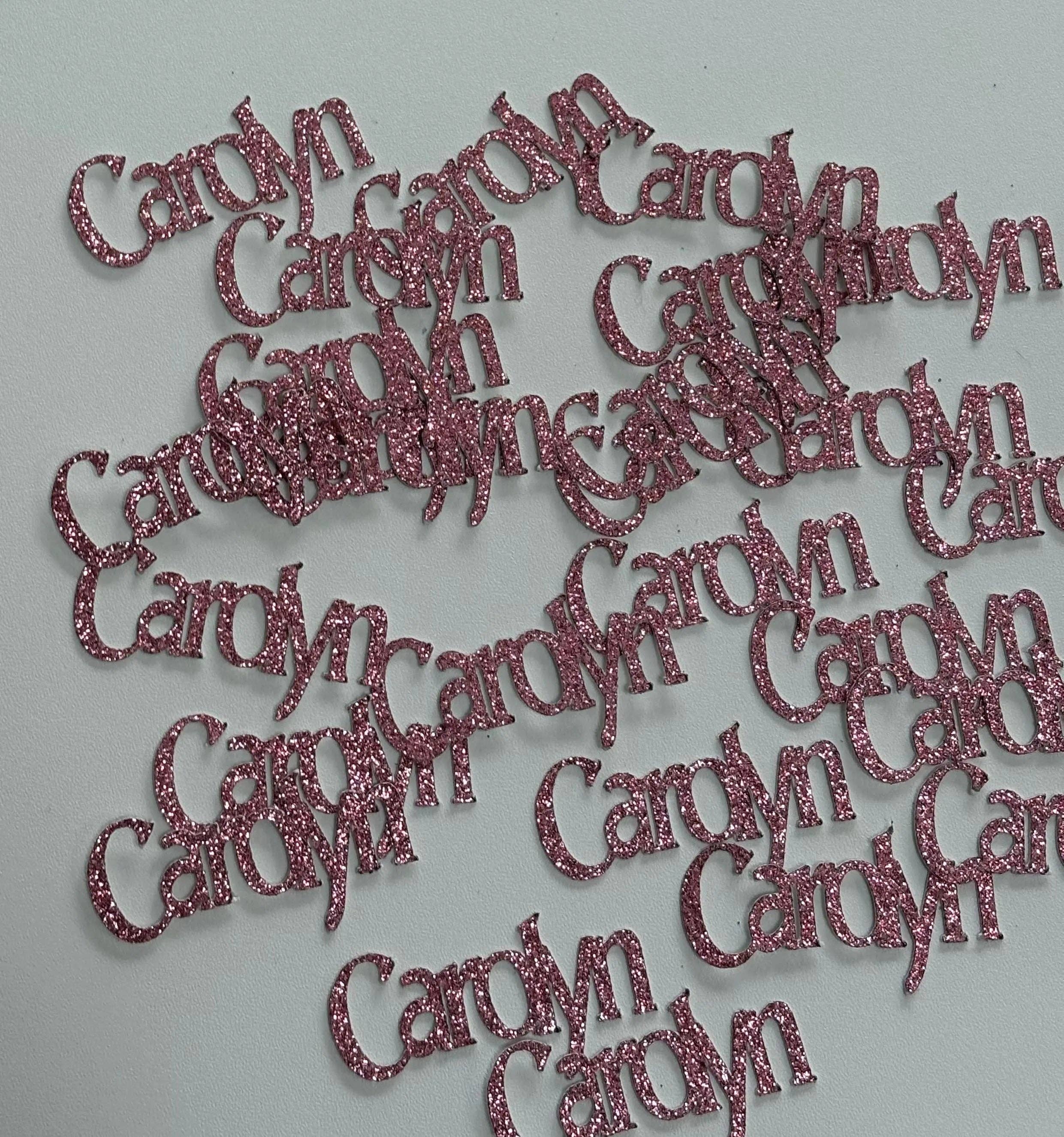 ASAP Craft Supplies - Wholesale Confetti - Personalized Name Custom Glitter Confetti - 50 pieces2