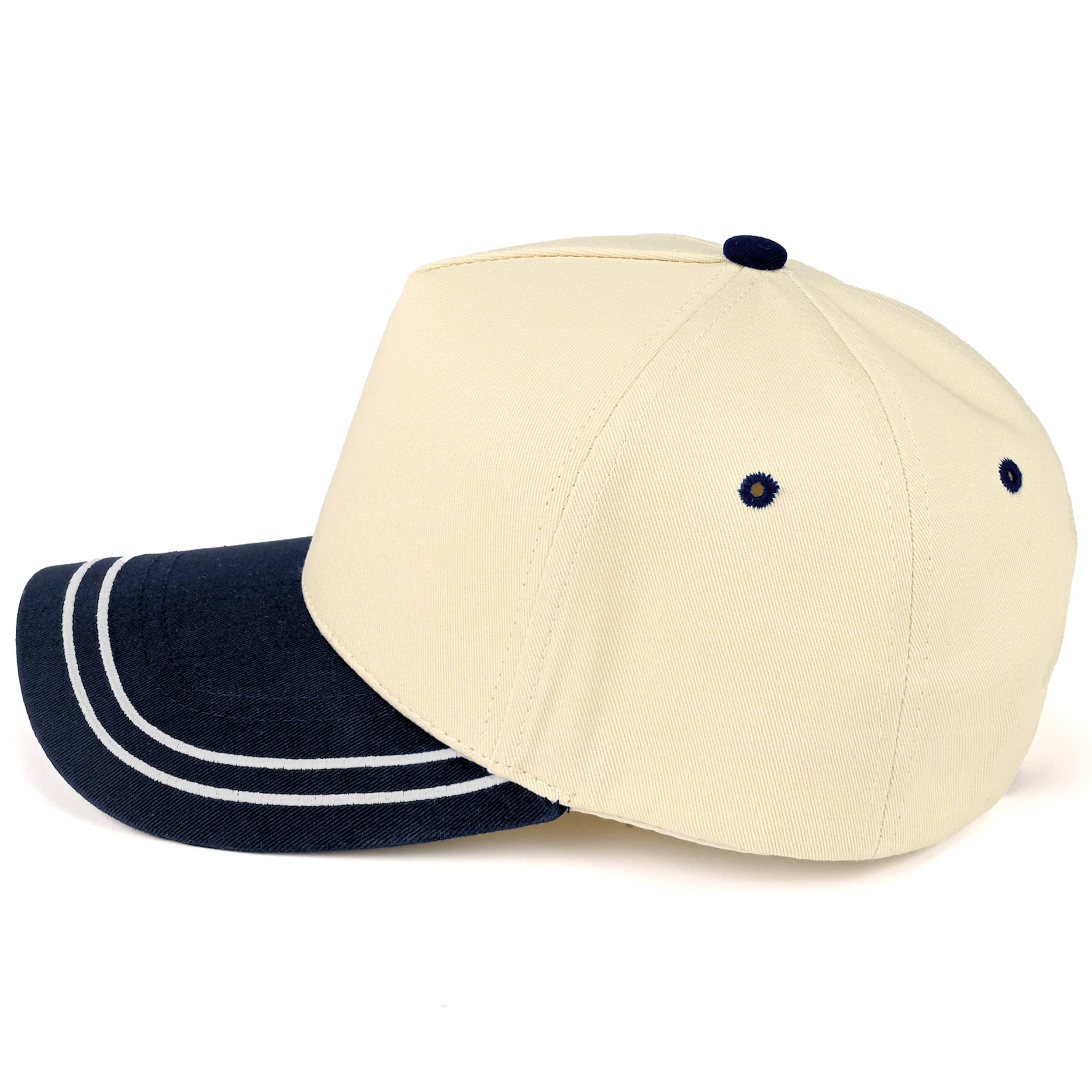 Hana – Engroshandel Trucker hat - Dame – C.C Two Tone med Retro Stribe Bomuld Trucker Kasket14