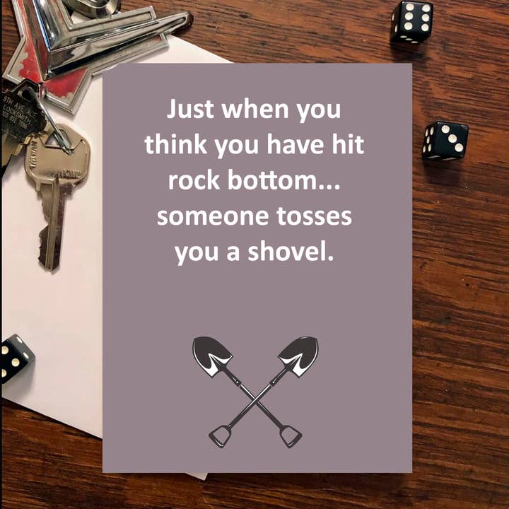 Blue Spark Card Co – Großhandel Grußkarten für den Alltag – Witzige Alltagskarte | Lustige Grußkarten | Rock Bottom2