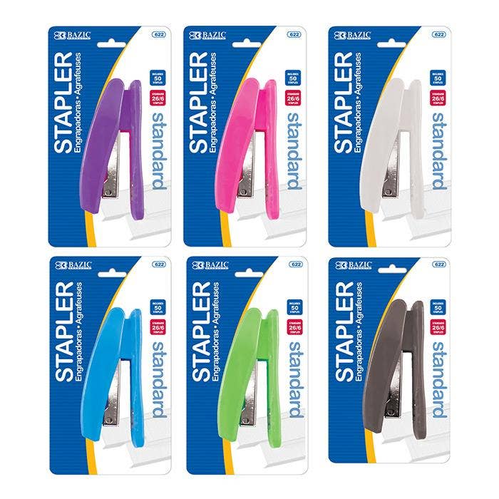 Luna Office Supply -  Everyday Essential - Wholesale Stapler - Bright Color Standard Stapler with 500 Ct Staples2