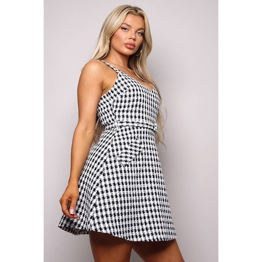 CEFIAN FASHION - Wholesale Dress - Women's - EASTER COCO TWEED MINI DRESS6