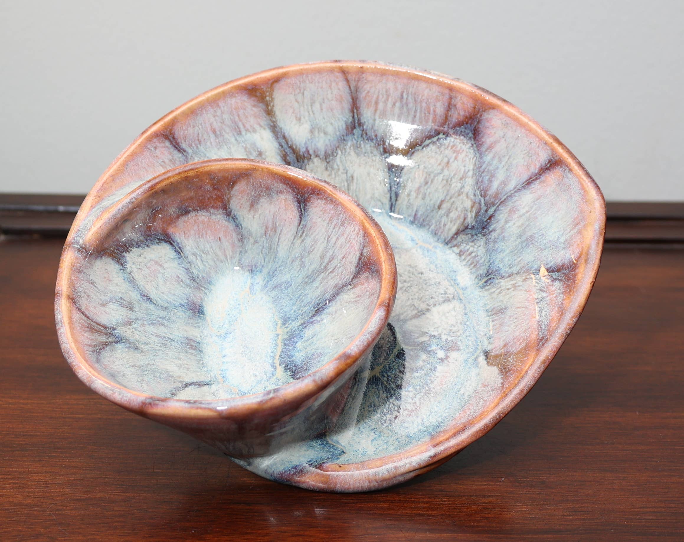 Sawdust and Clay - Wholesale Decorative Plate/Dish/Bowl - Artisan Swirly Bowls- Ceramic Serving Bowls- Assorted Case5