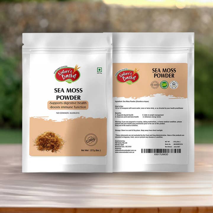 Poudre de Mousse de Mer (Chondrus Crispus) 227g de Nature's Basket - Boost de Bien-être Marin pour la vente par Natures Basket