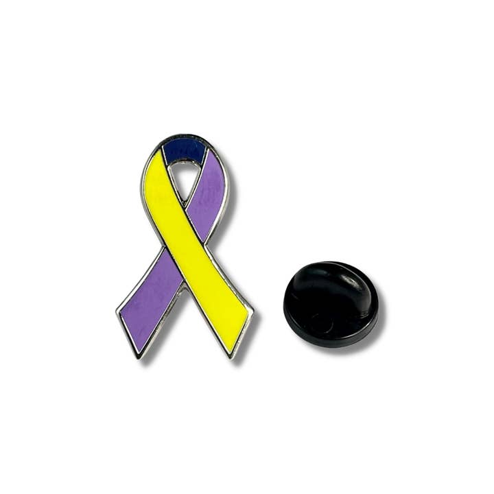 Bladder Cancer Awareness Ribbon V1 for wholesale by Dream Maker Pins