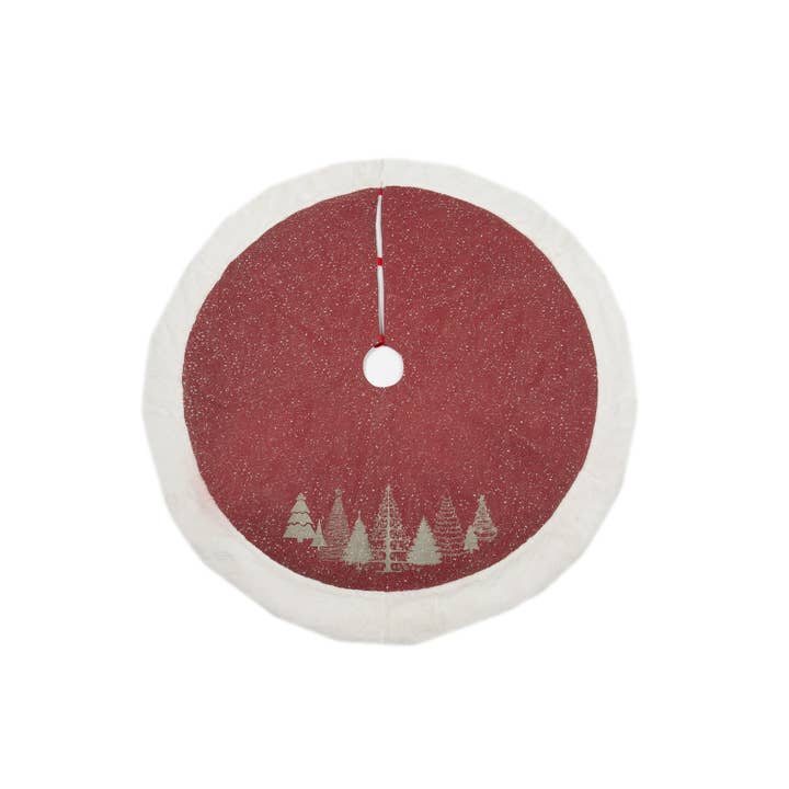 Gonna per albero di Natale con stampa Snow Scene, 12,7 cm per la vendita all'ingrosso da parte di Xia Home Fashions & Manor Luxe