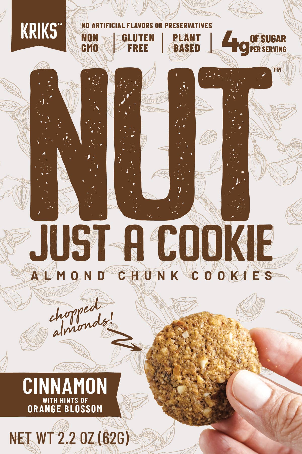 Nut Just a Cookie - Wholesale Cookie - Nut Just A Cookie Cinnamon Orange Blossom 2.2oz6
