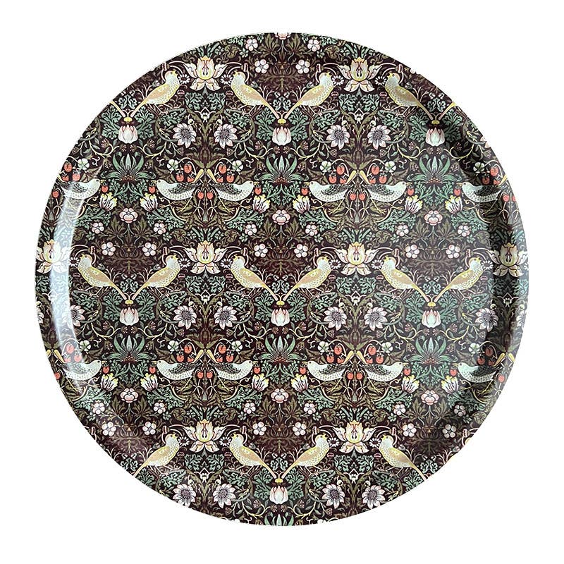 Koustrupco - Wholesale Serving Tray - Morris Strawberry Thief bordeaux serving tray Ø381