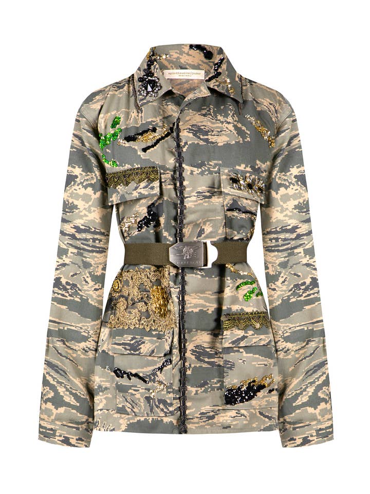 MILITARY GLAM WOMEN'S AIR FORCE AVIATION JACKET for wholesale by apiedinudinelparco