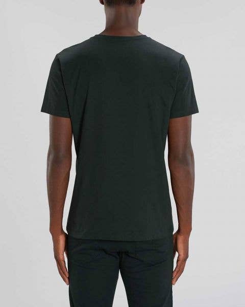 negro Escote en V | Camiseta para hombre en negro | algodón orgánico de venta al por mayor en Faire3