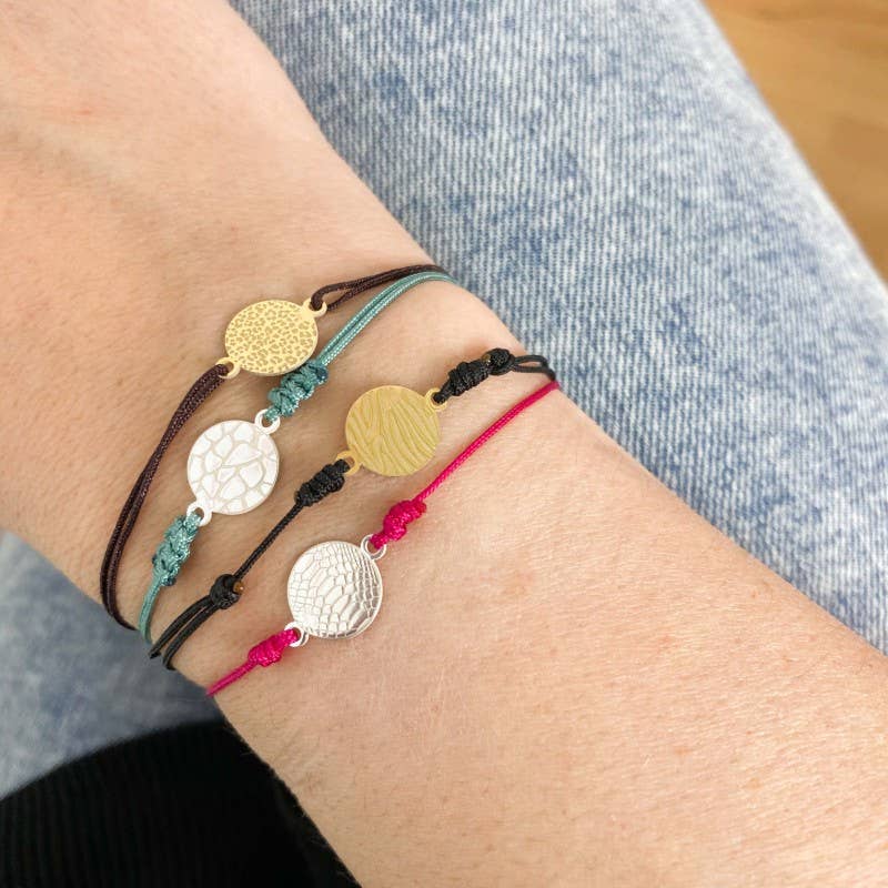 COM FORSA SL - Wholesale Craft Supplies - Sterling Silver 925 Gold-Plated Leopard Print Connector 10 M1