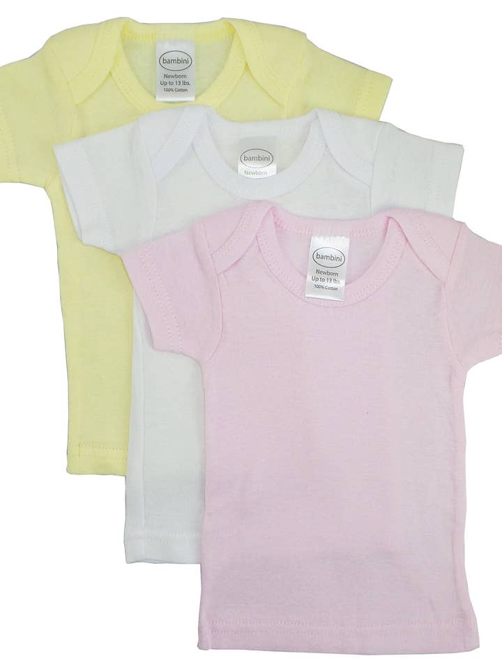 Bambini Girls Variety Short Sleeve T-shirts - 3 Pack for wholesale by Bambini Infant Wear inc.
