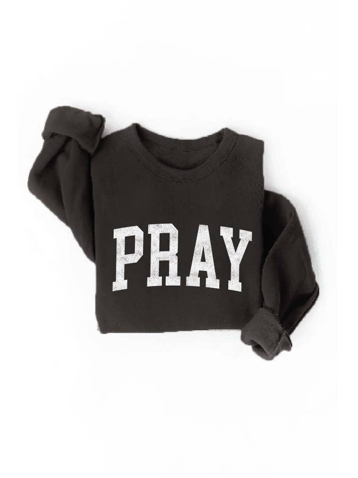OAT COLLECTIVE - Wholesale Graphic Sweatshirt - Women's - PRAY Graphic Sweatshirt