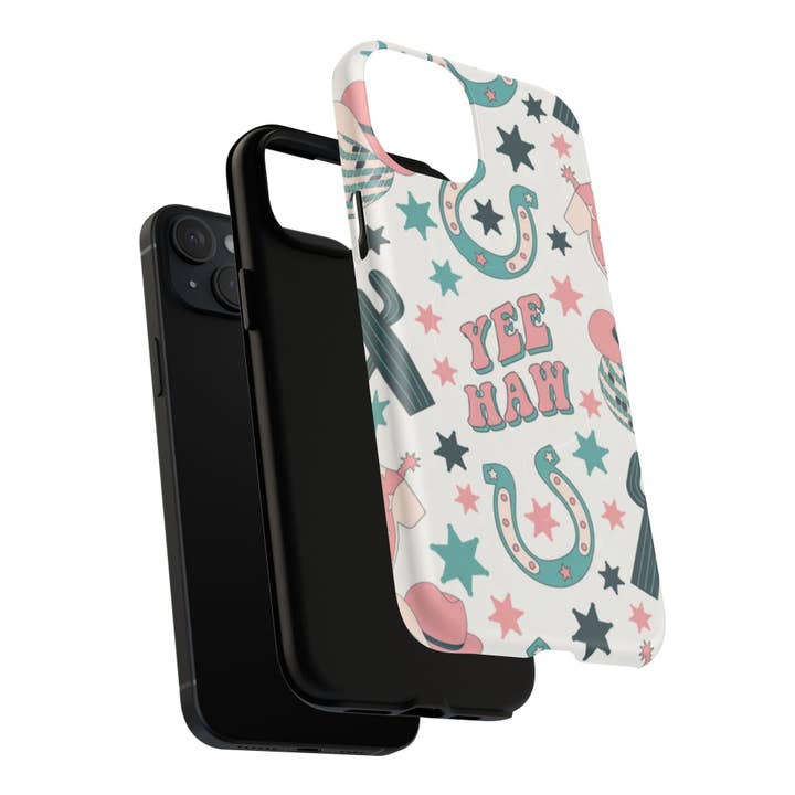 Grassy Creek Designs - Wholesale Phone Case - Women's - Yee Haw Cowgirl Phone Case: Pastel Western Design, Magnetic, Impact-Resistant14