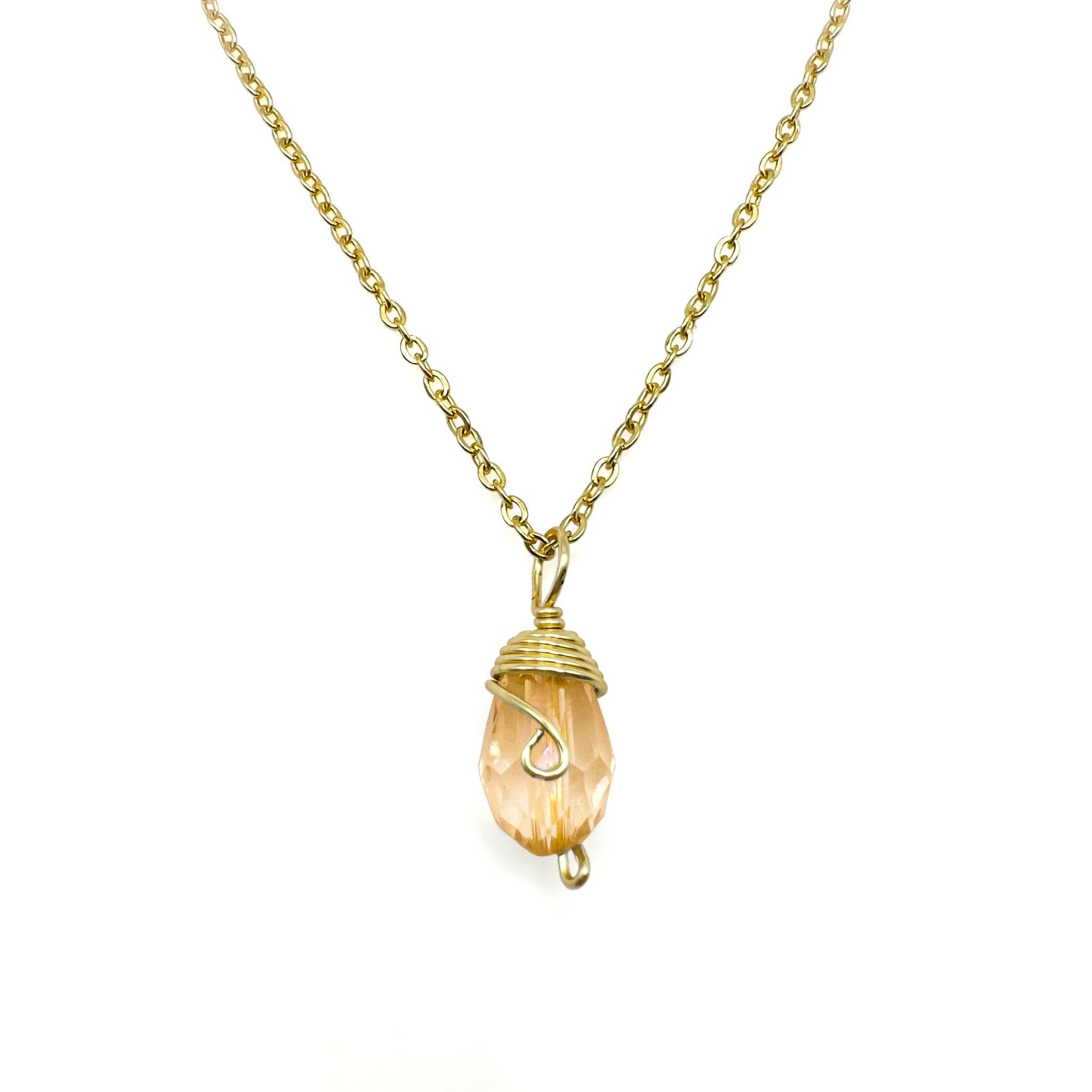 Alegria Accessories Inc. - Wholesale Pendant/Charm Necklace - Gold Birthstone necklace10