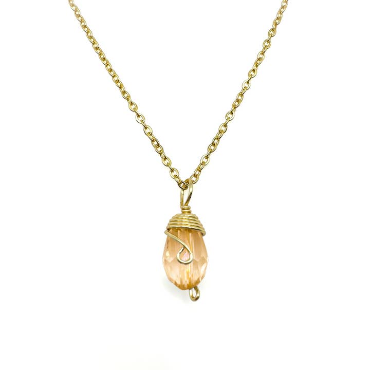 Alegria Accessories Inc. - Wholesale Pendant/Charm Necklace - Gold Birthstone necklace10